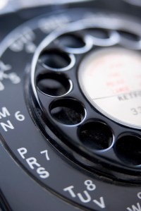 Close Up Of Old-Fashioned Telephone